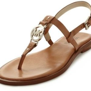 Michael Kors Brown Leather Sandal